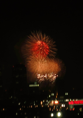 続・いっくんの “それゆけ 一球入魂 ”-花火3