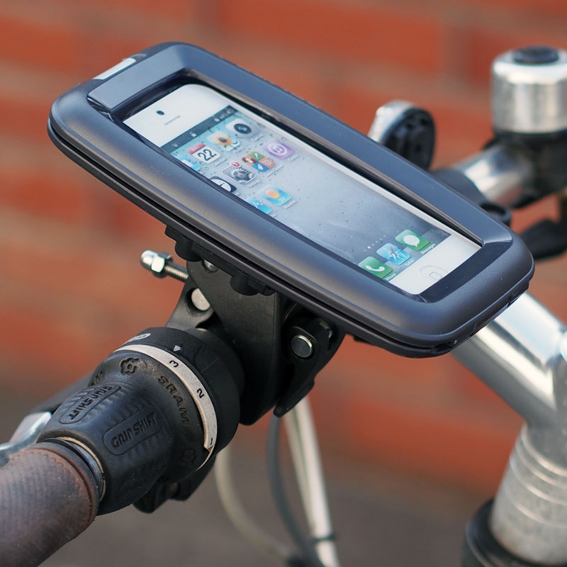 防水のiPhone5マウンター! バイクや自転車にiPhone5が装着できるマウント【イケショップのレアもの】