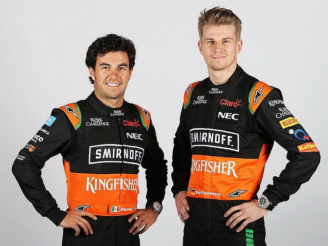 s-ドライバーのSergio Perez(セルジオ・ペレス、左)とNico Hulkenberg(ニコ・ヒュルケンベルグ、右)