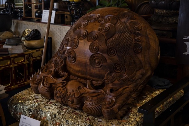 大きさが縦横四尺(120cm)の大木魚