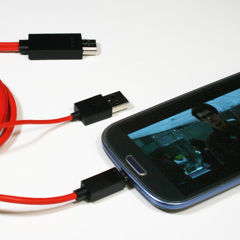 テレビの大画面でGALAXY!ビジネスもプライベートもOKのGALAXY S3用ビデオ出力ケーブル【イケショップのレア物】
