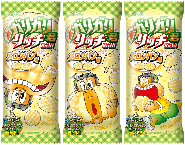【赤城乳業】ガリガリ君リッチメロンパン味3連