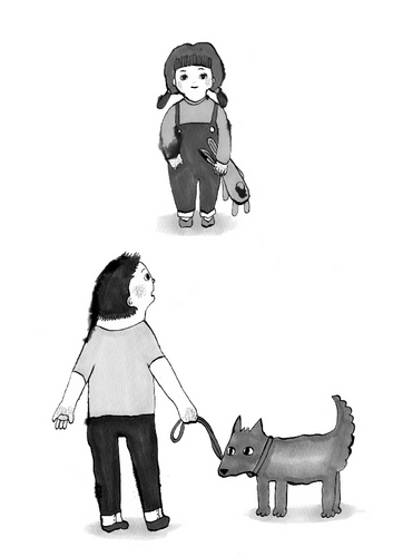このさきゆきどまり白黒