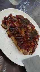 魚介類たっぷりお好み焼き