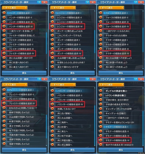 極致を追求・Ⅳクリア状況
