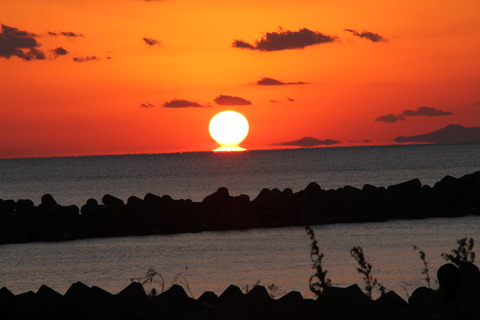 20120130だるま夕日