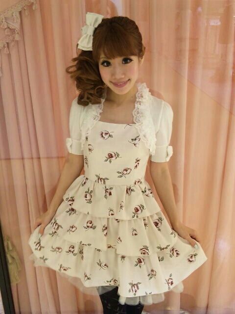 SpecialSale☆♪新春ミニーワンピ☆♪バルドー薔薇柄 SpecialSale☆♪新春ミニーワンピ☆♪バルドー薔薇柄
