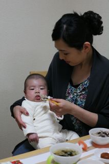 お食い初め 赤飯
