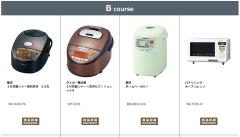 JGCプレミア会員選べるギフト