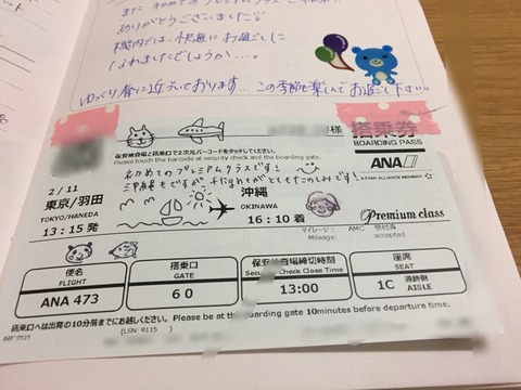 ANA搭乗券