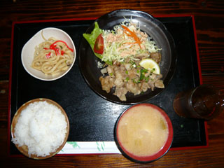 豚塩焼肉定食