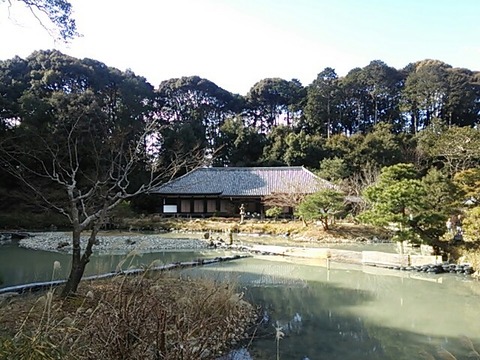 浄瑠璃寺 本堂と宝池(阿字池)