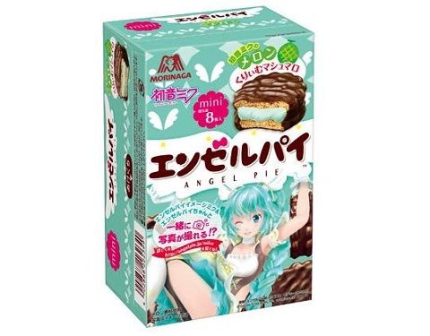 初音ミク エンゼルパイ 森永製菓 チョコパイ 菓子 新商品 コラボ商品 ボカロ ボーカロイドに関連した画像-01