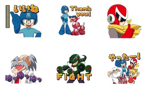 ロックマン スタンプ LINE ワイリー博士 ロールちゃん ブルースに関連した画像-01