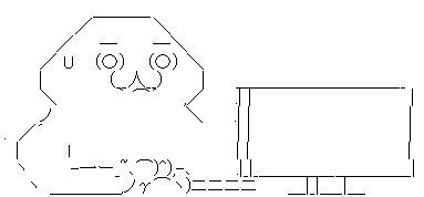 やる夫 PC前 白目