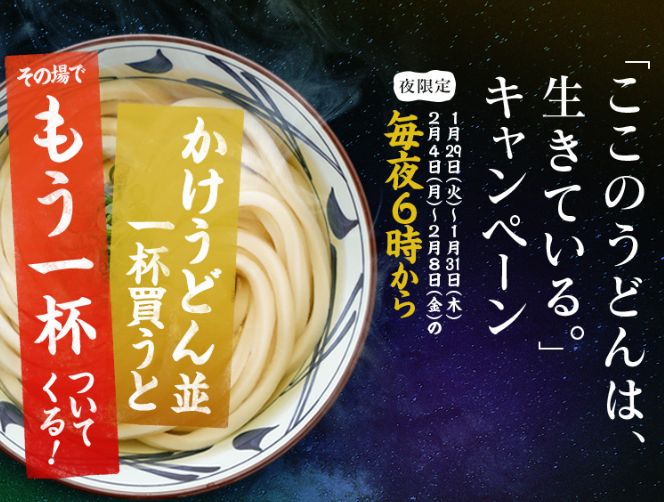 丸亀製麺　うどん　無料に関連した画像-01