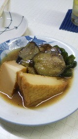 埼玉屋食堂 厚揚げナスピー味噌味