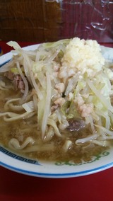 ラーメン二郎目黒店 小ラーメンニンニクアブラ