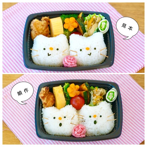 自由研究「お弁当を作ろう！」が完成♪ : かわいいおべんとう。