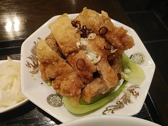 銀座 羽衣 ランチ 名物Cセット 地鶏の唐揚とあっさり麺