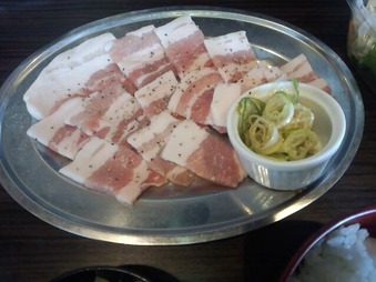 男の焼焼 新橋本店 ランチ 豚葱塩