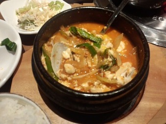 新橋 韓菜 ハンナ ランチ 純豆腐チゲ
