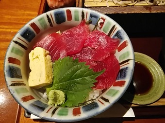 新橋 旧月 ランチ 肉つけ蕎麦とまぐろ丼 マグロ丼
