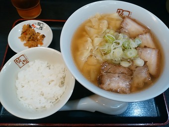 汐留 喜多方ラーメン 坂内 小法師 ワンタン