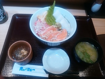 魚がし日本一 新橋駅ビル ランチ 三色丼