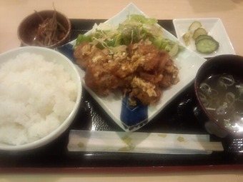 銀座 土筆 つくし ランチ 鶏唐揚げ定食
