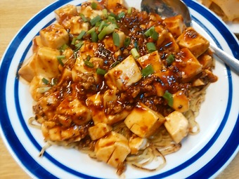 新橋 四季ボウ坊 ランチ 麻婆豆腐あんかけ焼きそば