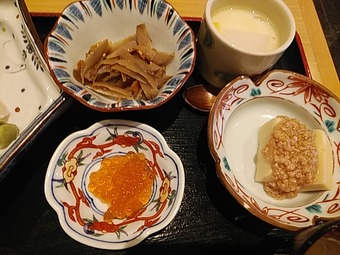 築地 和み竹若 ランチ 特選刺身膳 小鉢