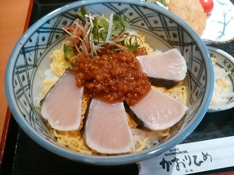 新橋 かおりひめ ランチ 炙りサワラ麦味噌丼芋炊ききセット