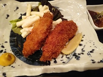築地 蕎麦 長生庵 本日のおすすめランチ カキフライ定食