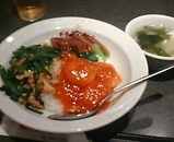 新橋蘭苑飯店本店 サービスランチ 三色丼