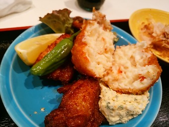 新橋 二貴 にたか ランチ カニクリームコロッケ