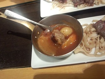 銀座岡半 ランチ ミートボールシチュー