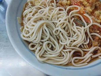 上野駅 駅ホーム立ちそば 爽亭 そうてい かき揚げ天玉