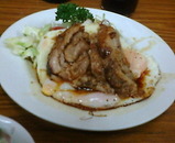 築地 とんかつ八千代 叉焼エッグ
