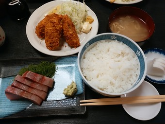 新橋 和楽 わらく ランチ カキフライ