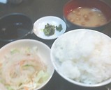 牛庵 銀座店 ご飯 サラダ