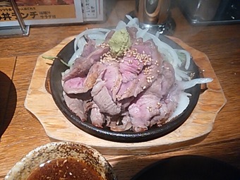新橋 あぶり清水総本店 ランチ はらみポン酢定食