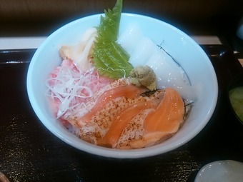 魚がし日本一 新橋駅ビル ランチ 三色丼