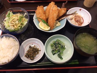 新橋 二貴(にたか) ランチ アジフライ