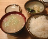 ニュー新橋ビル とんかつ 明石 ミックスカツ ご飯 豚汁