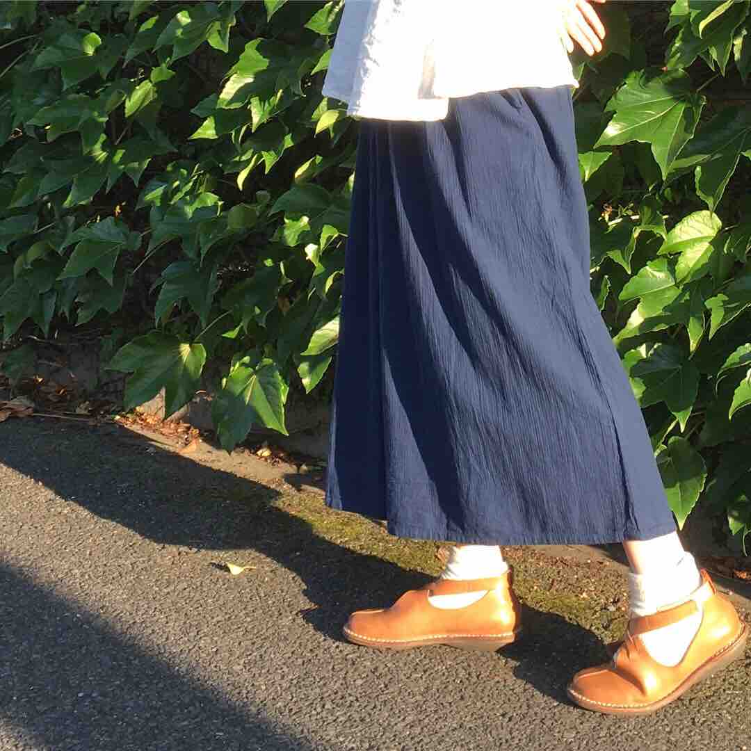 ヂェン先生のスカートパンツ。今年は厚地もあるんですよ。 - 平塚の