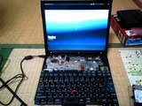 X40HDD換装後バラック状態でboot_0010