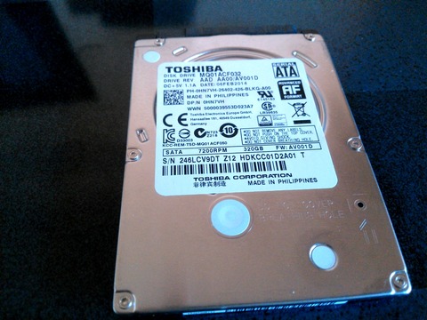 VY14AC¤Ë´¹ÁõͽÄê320GB¡¦HDD(¸µ¤ÏTPT430S¤ËÆâ¢)_0060