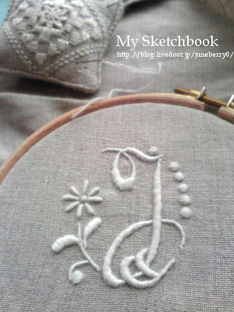 はじめてのモノグラム刺繍 : My Sketchbook