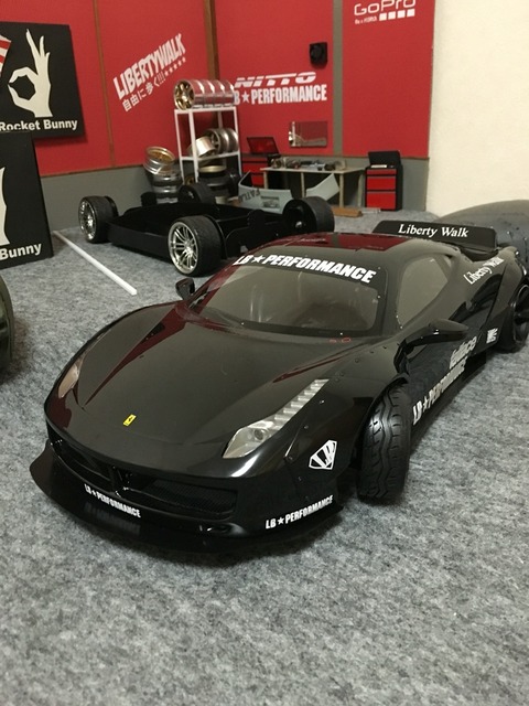 フェラーリ458LB 完成 : JUNKIES@yama ラジコン2駆ドリフト日記
